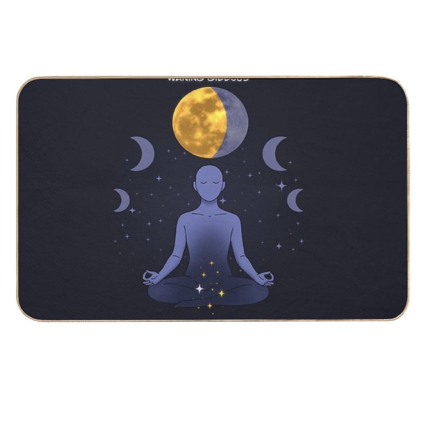 Lunar Lotus – Waning Gibbous (Release & Reflect) Dirt-Trapping Bath Mat