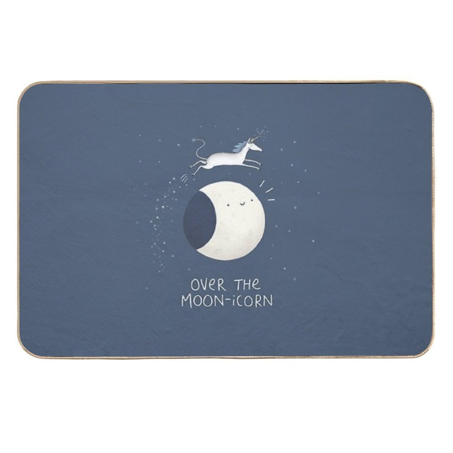 Over The Moon-icorn Easy Maintenance Bath Mat