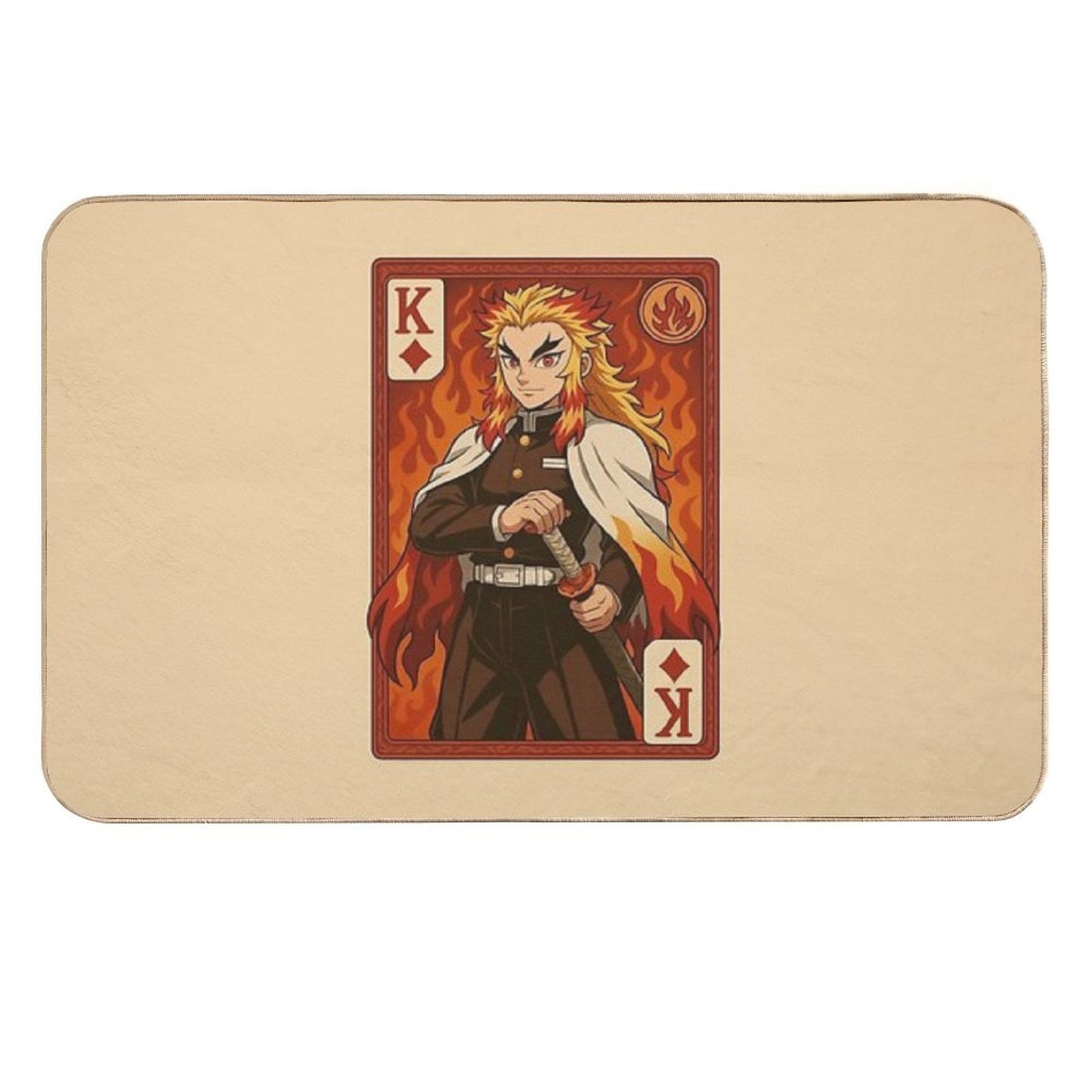 Rengoku King of Diamonds Anime Art Print  High-Traffic Bath Mat