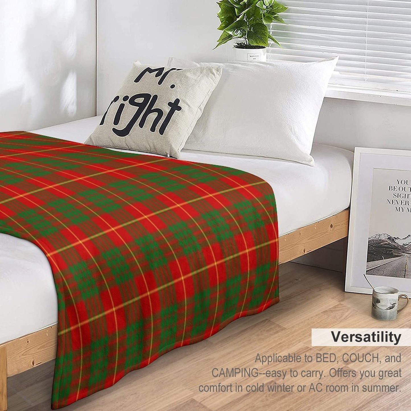 Clan Cameron Tartan Gift-ready Throw Blanket