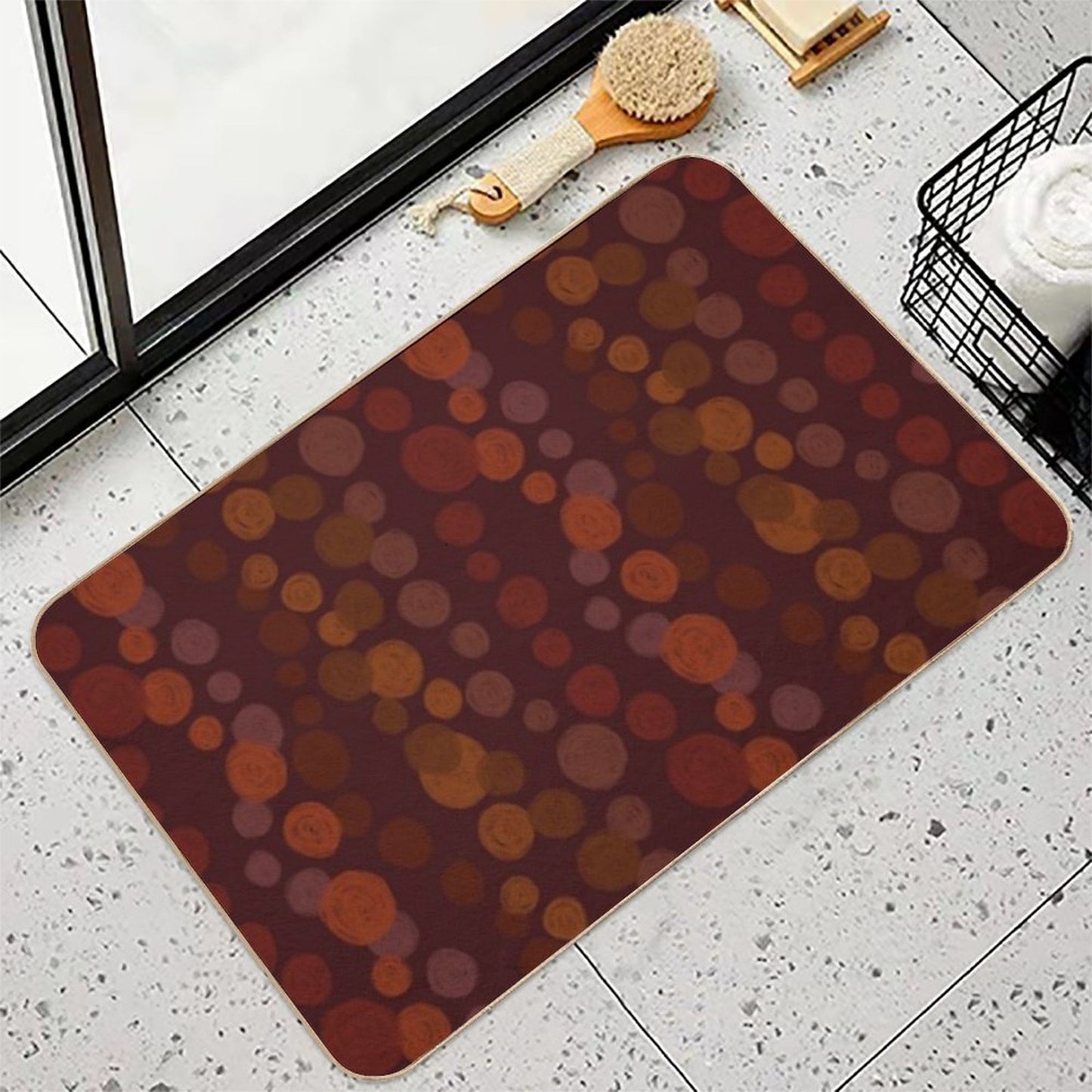 Autumn Dots Stain-Proof Bath Mat