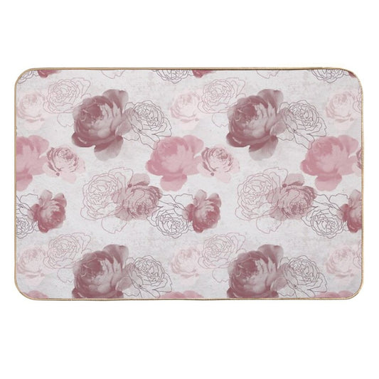 Vintage Rose in Pink Pattern  Versatile Bath Mat