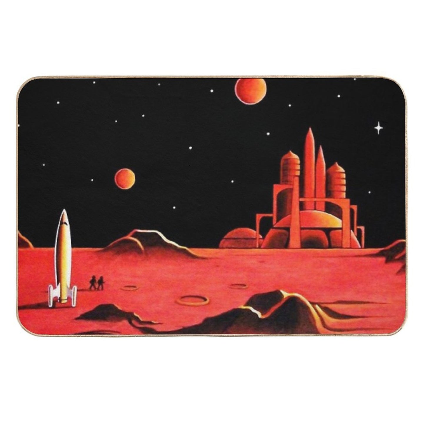 CITY ON MARS High-Traffic Bath Mat