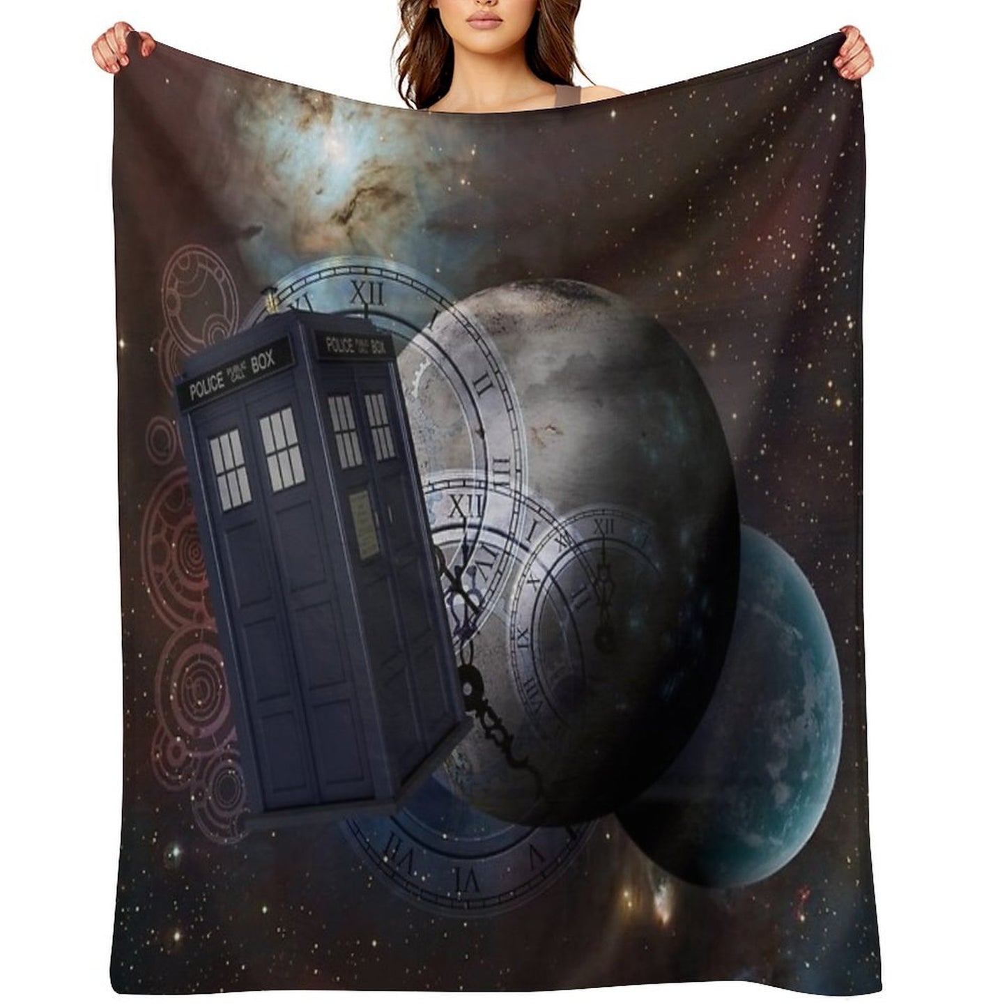 Time Flight 2 Premium Throw Blanket