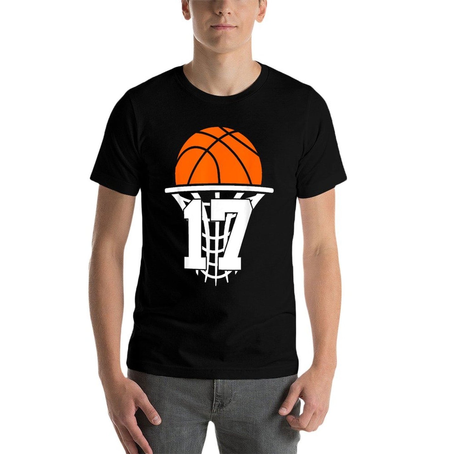 17 YEARS BASKETBALL 17TH BIRTHDAY Easy-care T-Shirt