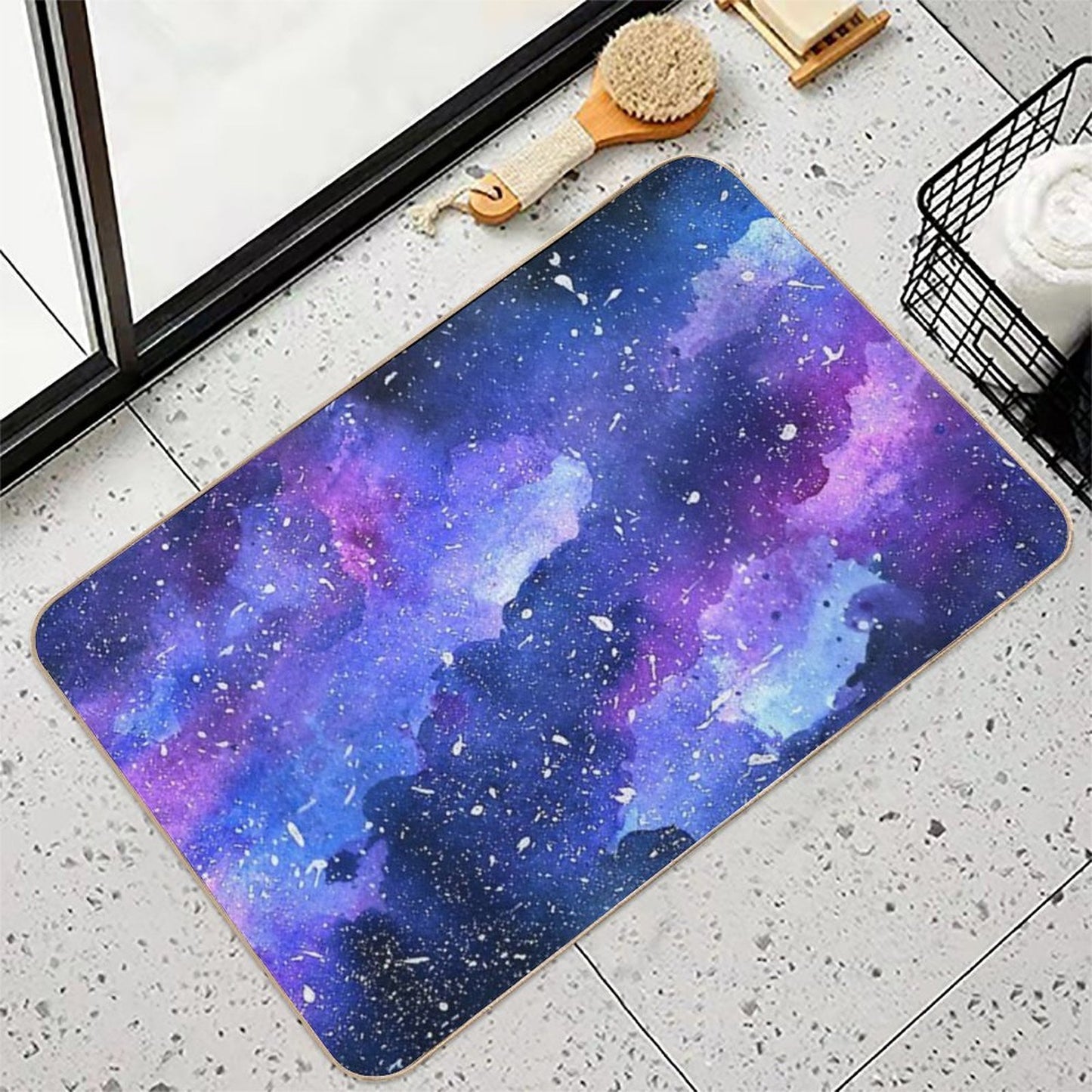 Galaxy Dirt-Trapping Bath Mat