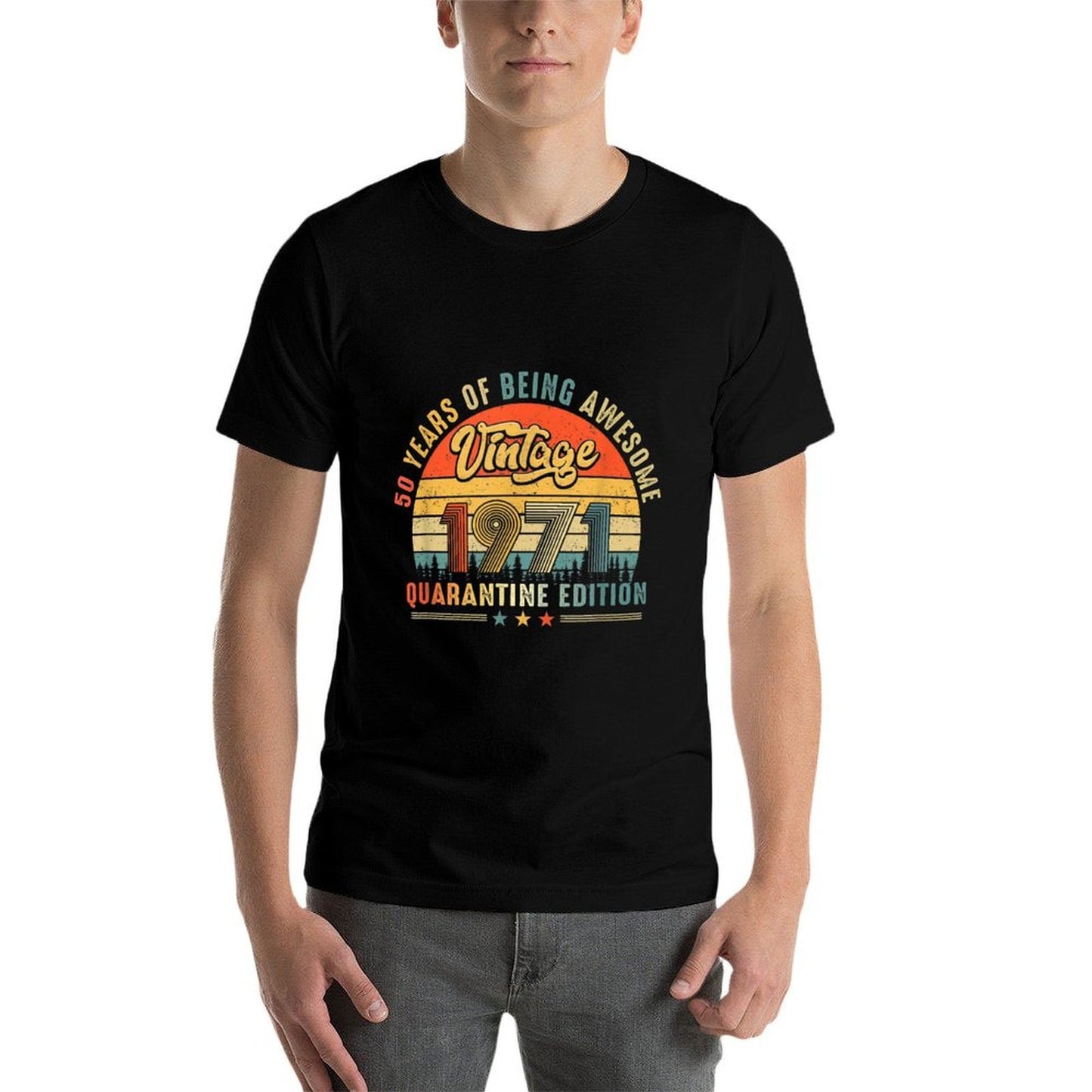 Vintage 1971 50 Year Of Being Awesome 50th Birthday Gift Soft T-Shirt