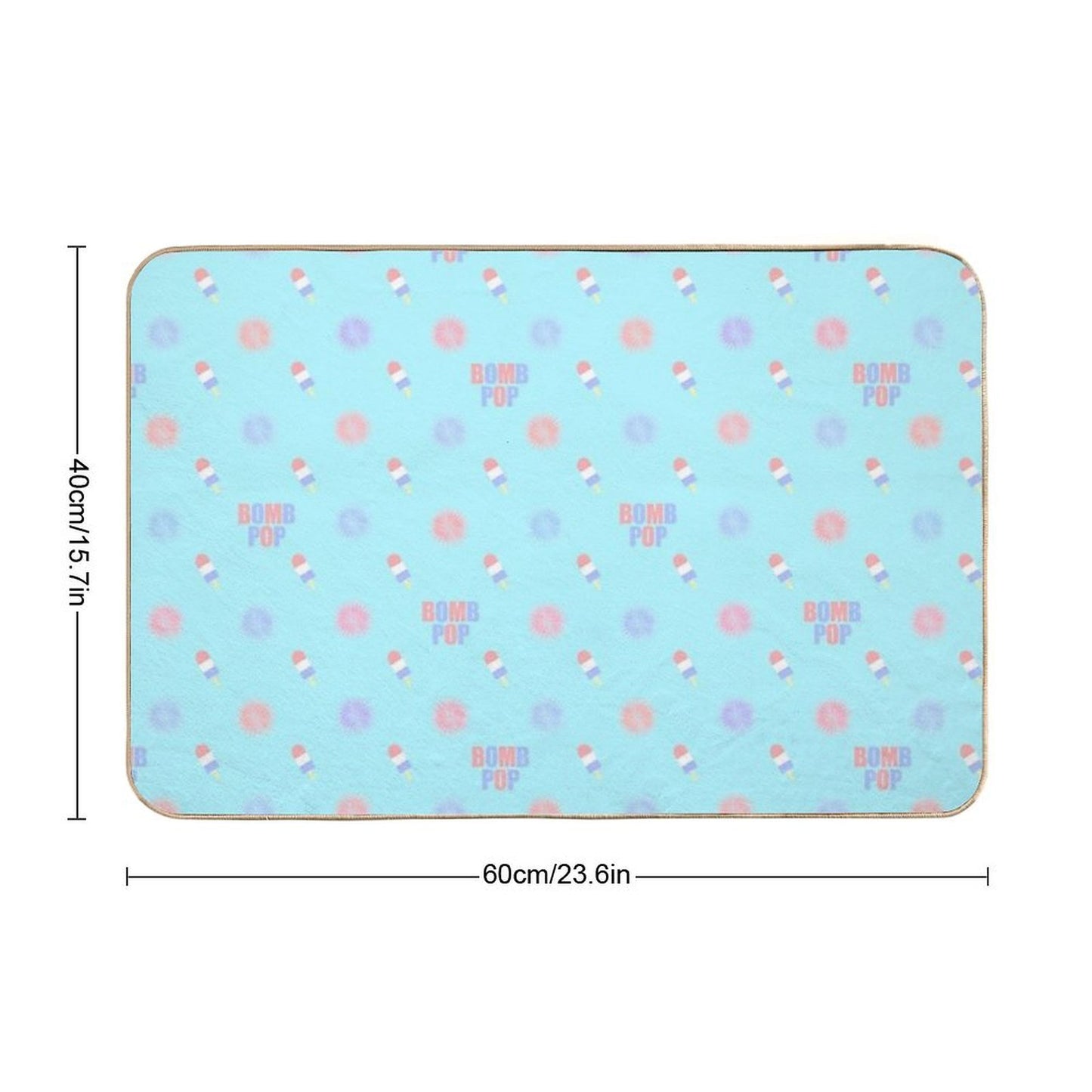 Bomb Pop! Easy To Clean Bath Mat