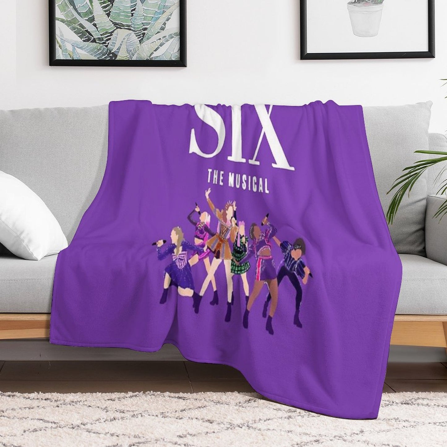 Six The Musical Queens Poster Durable Throw Blanket