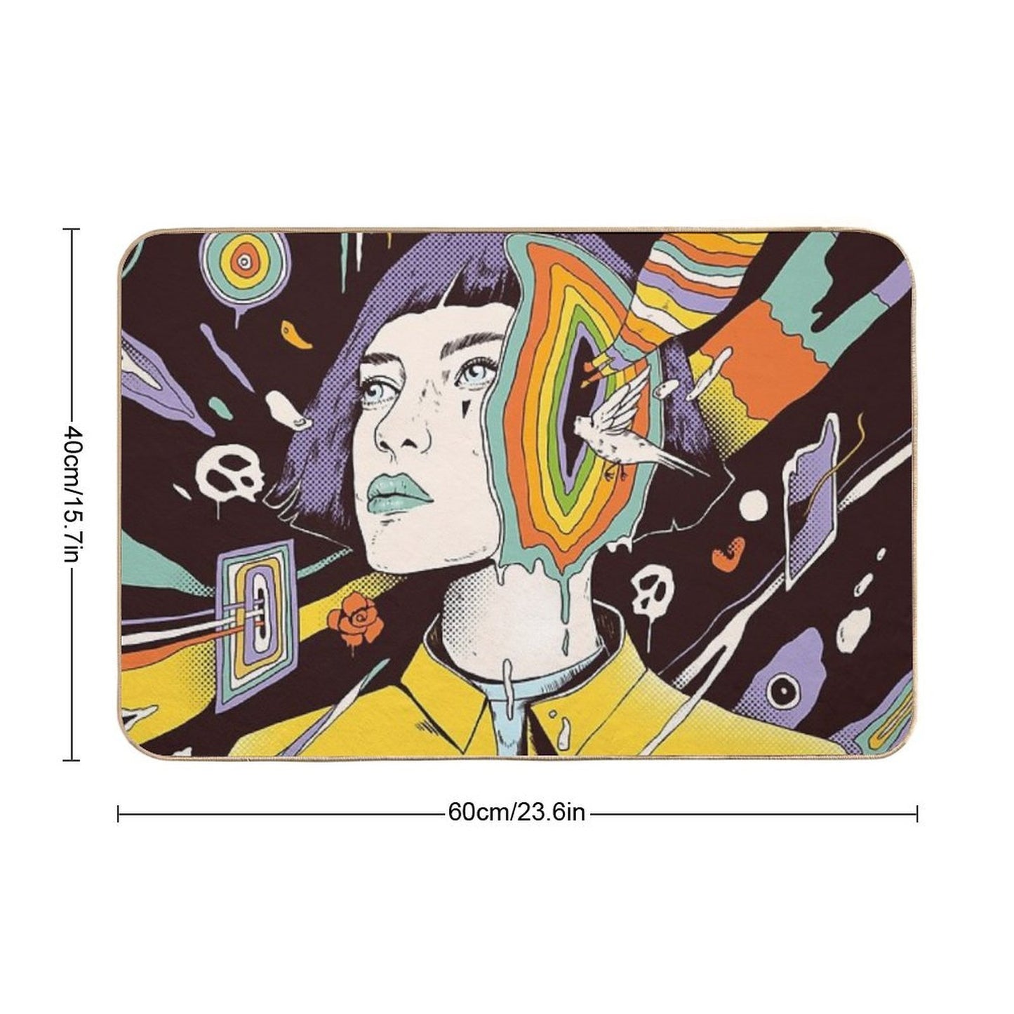 The Overthinker Durable Bath Mat
