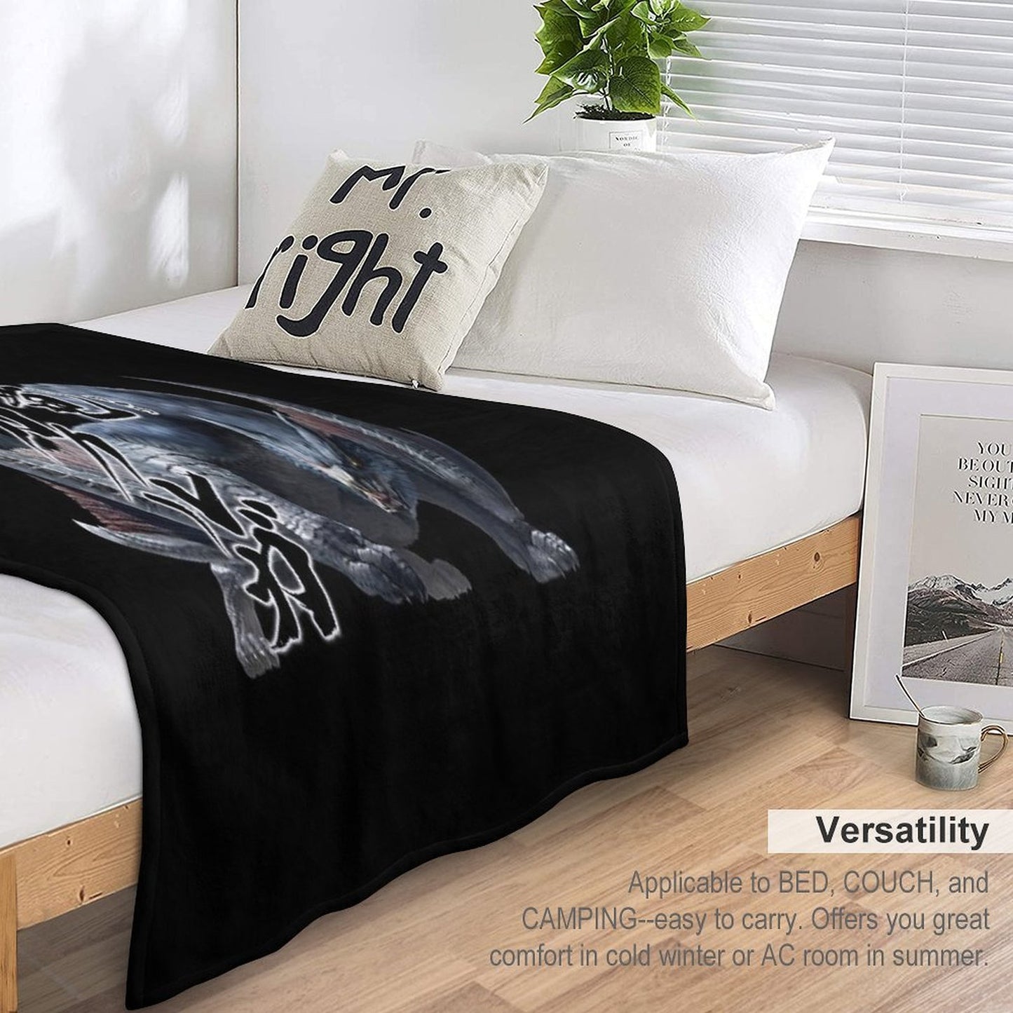 Nargacuga The Red Glare in The Darkness Anti-pilling Throw Blanket