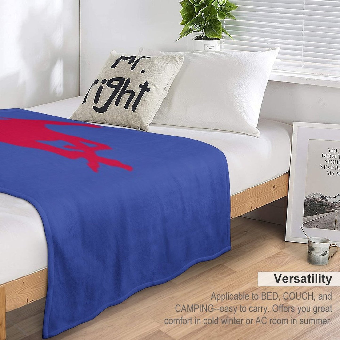 The SMU Mustangs Versatility Throw Blanket