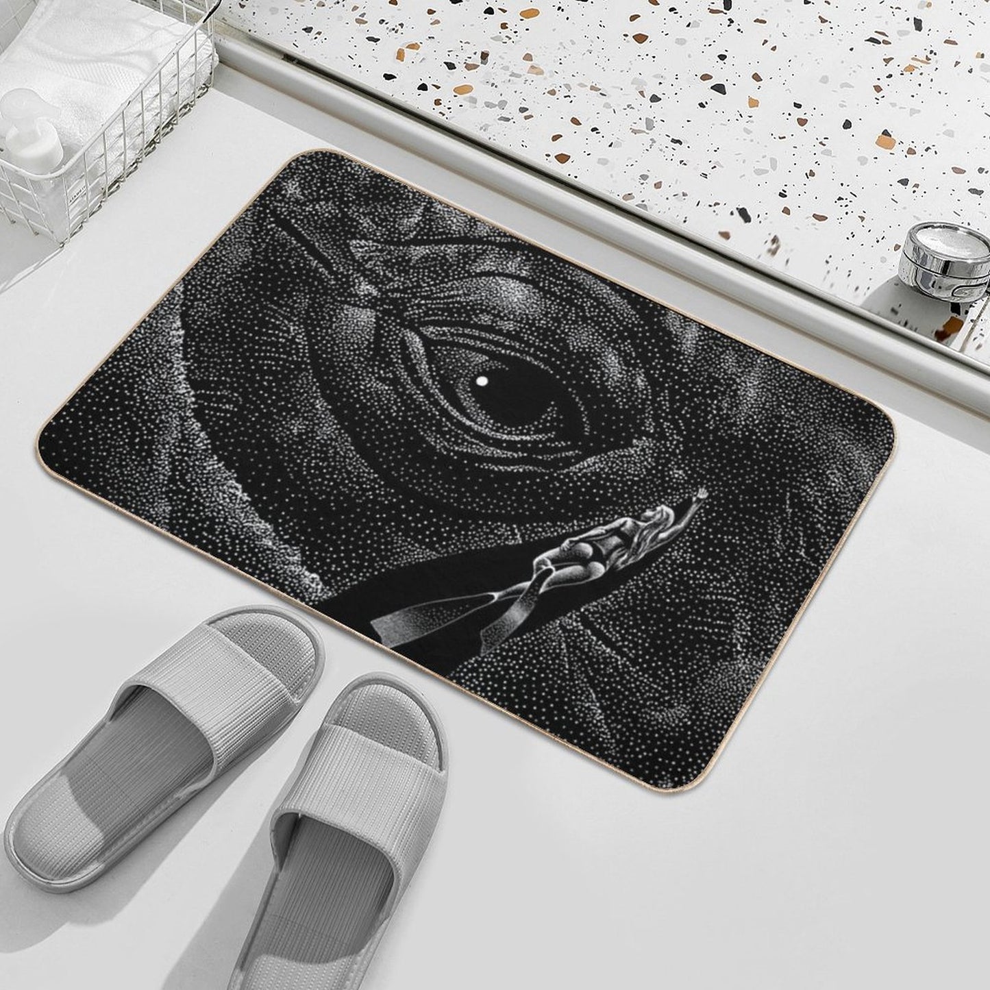 In The Whale's Eye Multi-Purpose Bath Mat