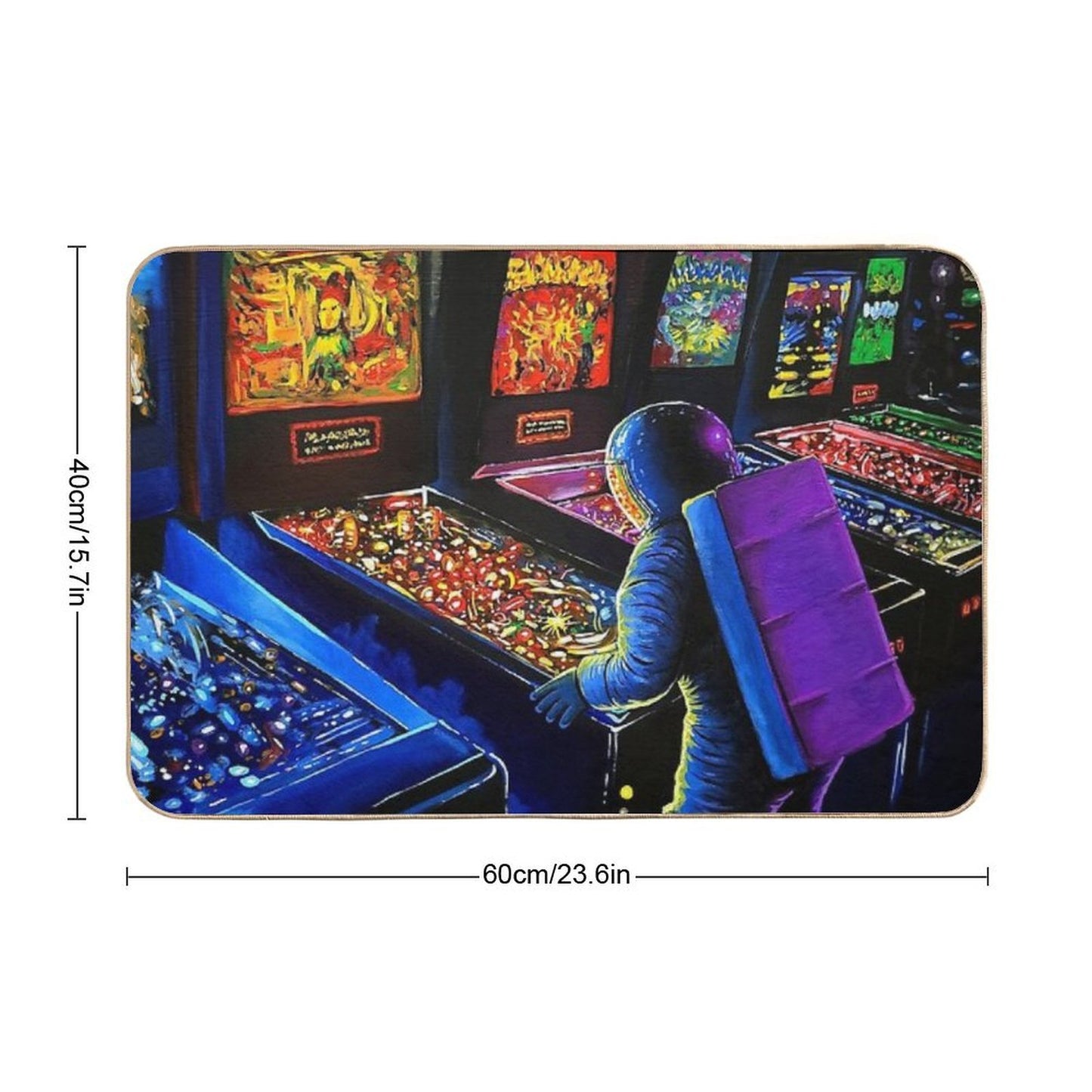Pinball Wizard Pet-Safe Bath Mat