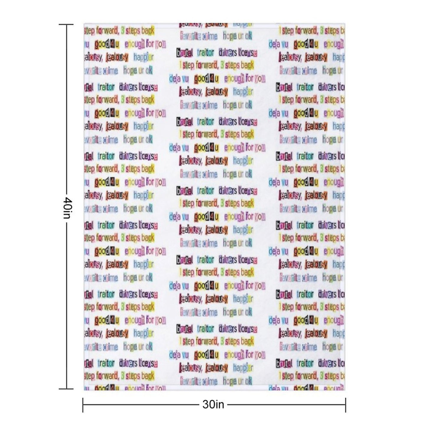 Sour Song Titles Anti-pilling Throw Blanket