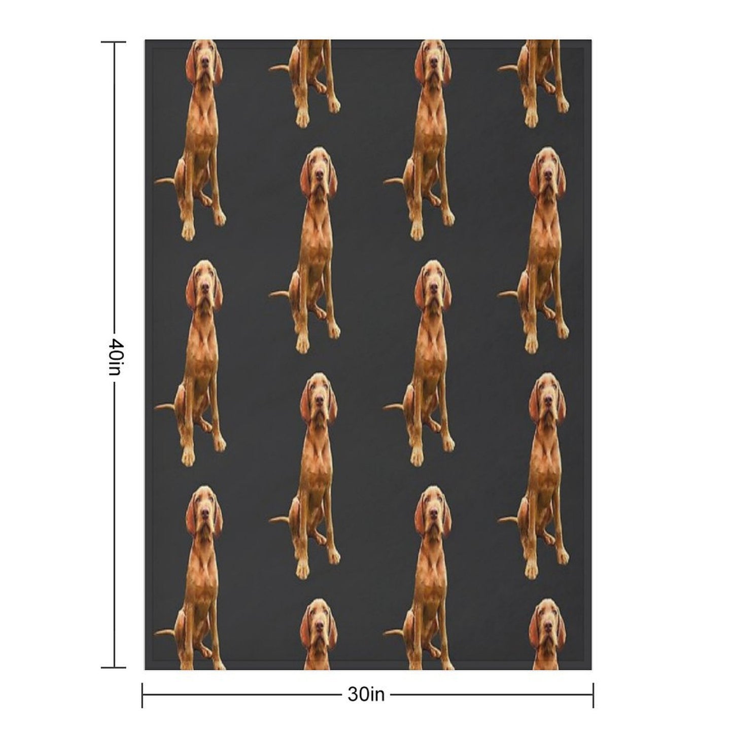 Wirehaired Vizsla - Stunning Dog! Wrinkle-free Throw Blanket