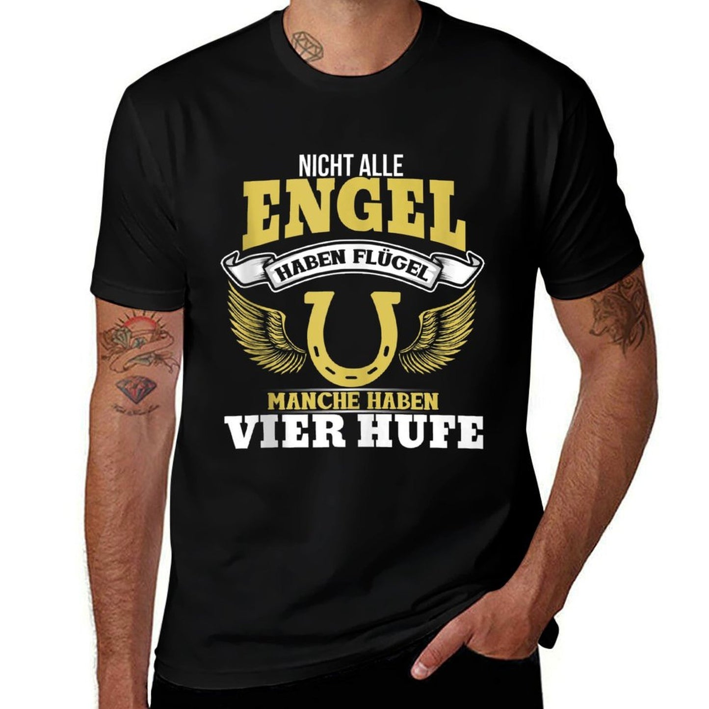 Not All Angels Have Wings Some Have Four Hooves High-quality Stitching T-Shirt