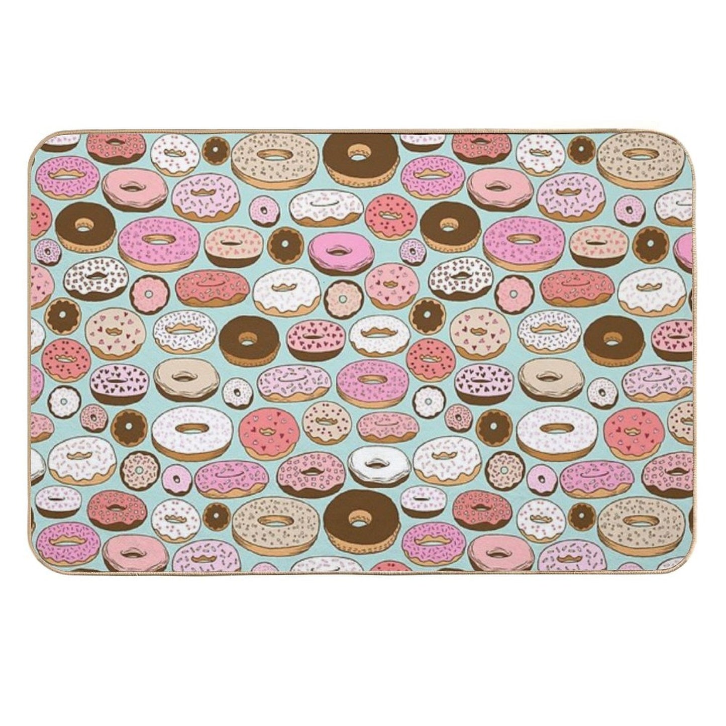 DONUTS FOREVER Rapid-Drying Bath Mat