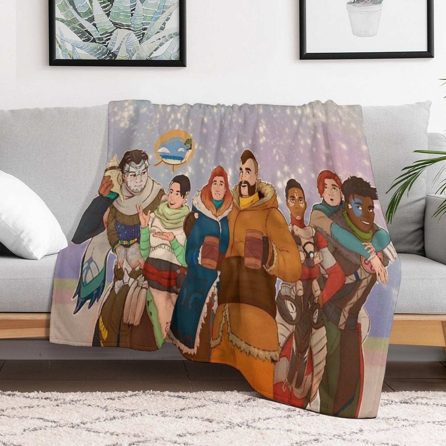 New Year's Horizon All-season Throw Blanket