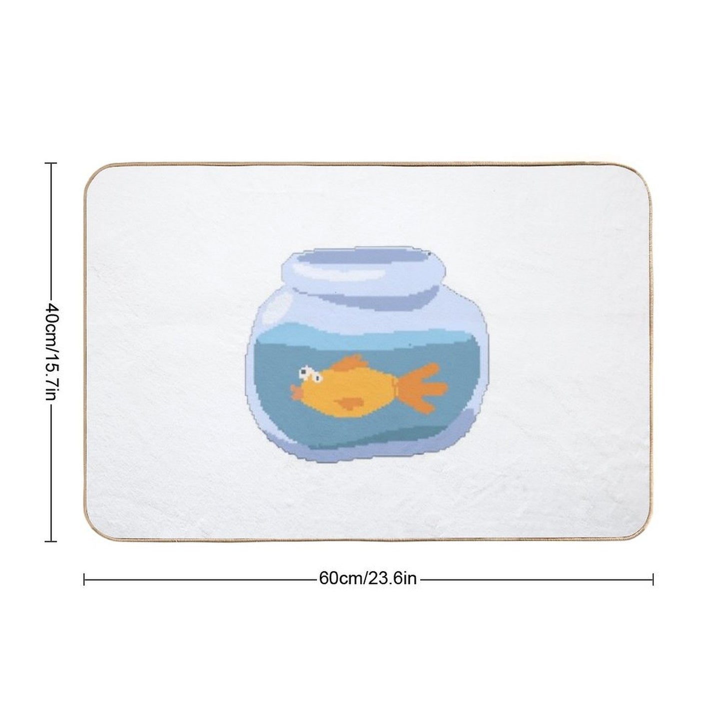 The Planet Life Goldfish High-Traffic Bath Mat