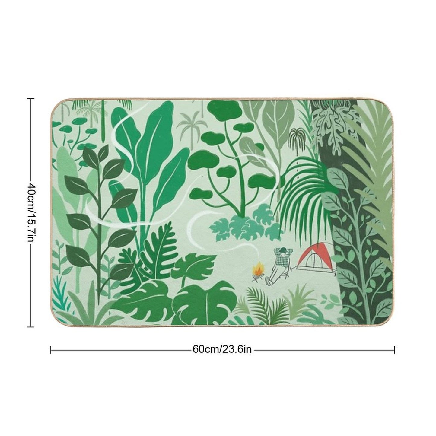 Solo Camping Slip-Resistant Bath Mat