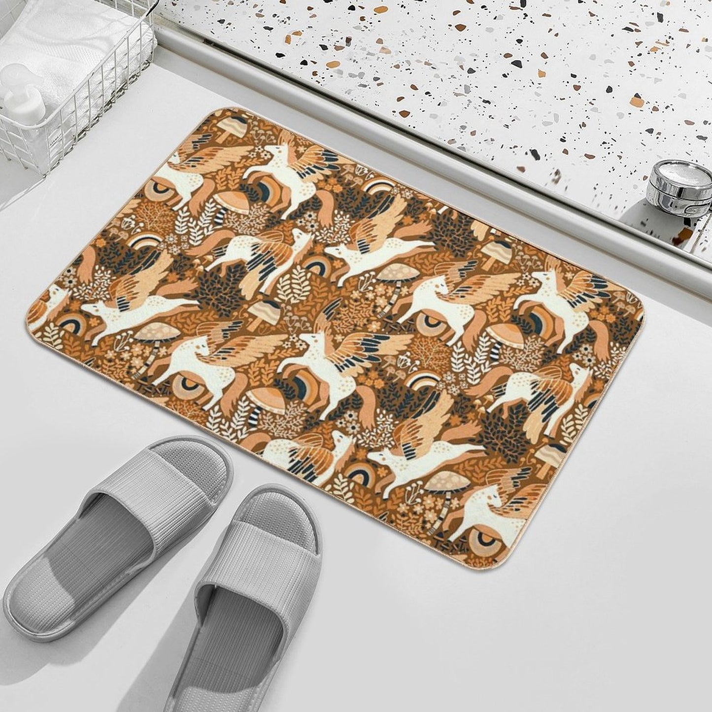 Cinnamon Pegasi Long-Lasting Bath Mat