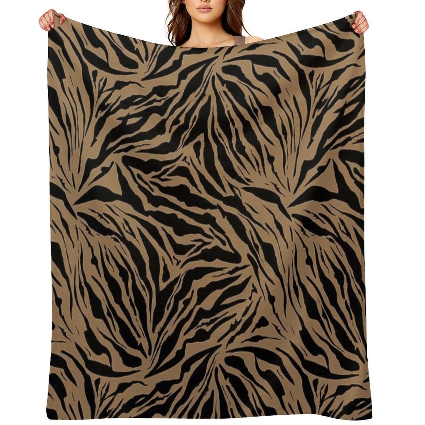 Jungle Tiger Eco-conscious Throw Blanket