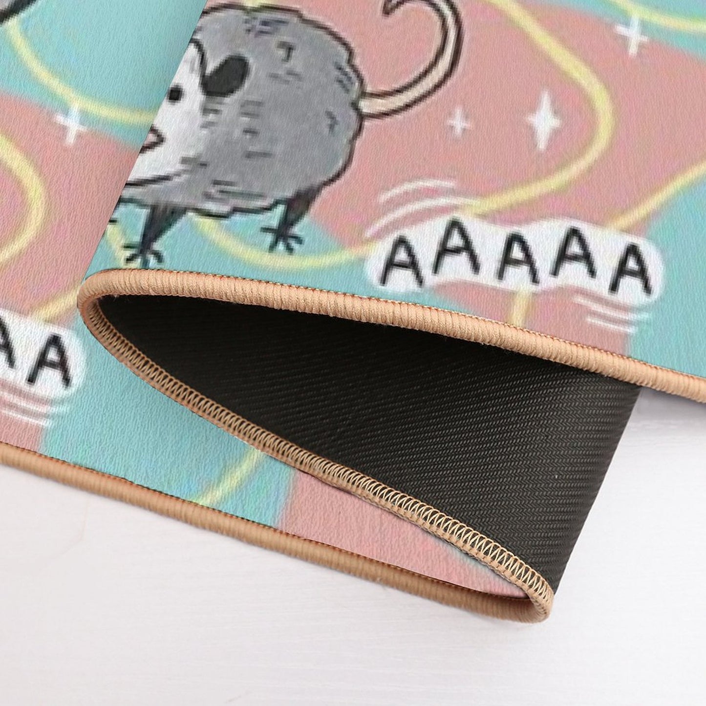 Opossum Screm Durable Bath Mat