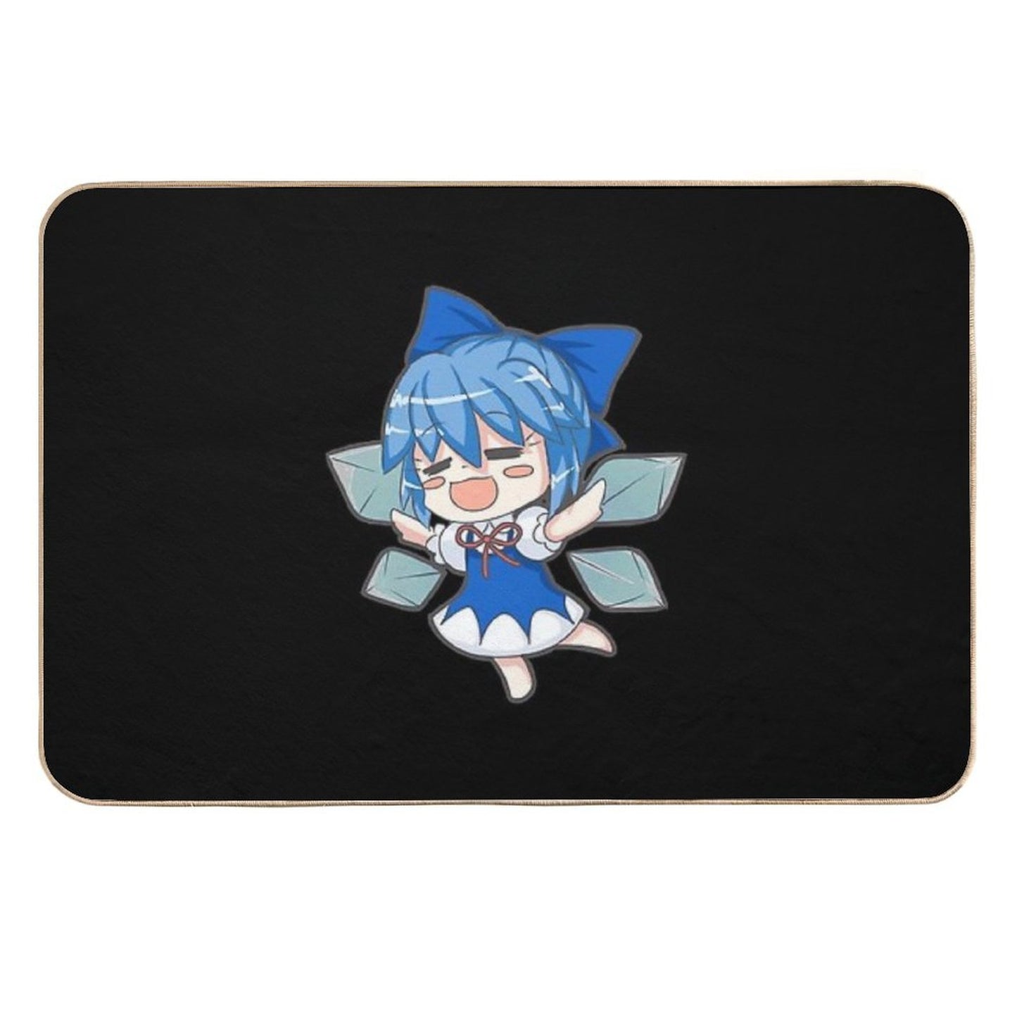 Cirno Blue Dirt-Trapping Bath Mat