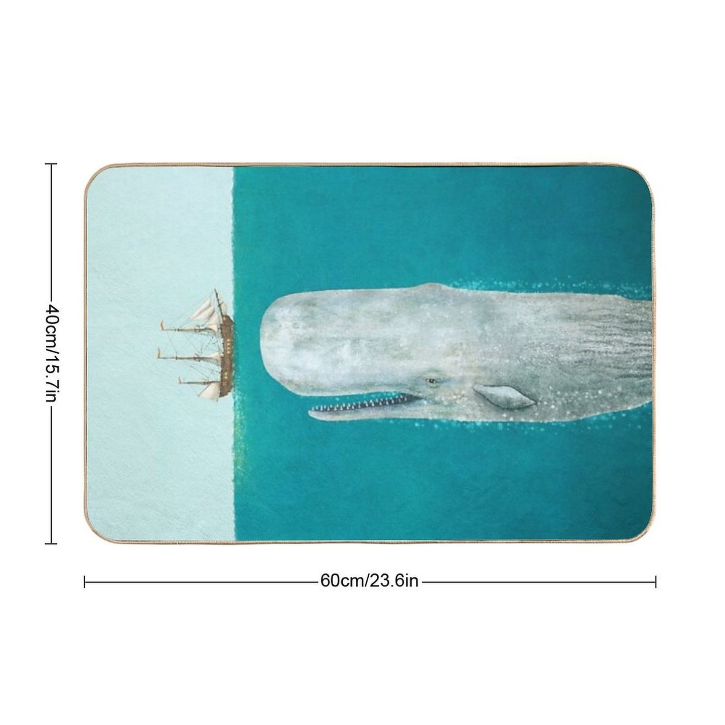 The Whale - Full Length Odorless Bath Mat
