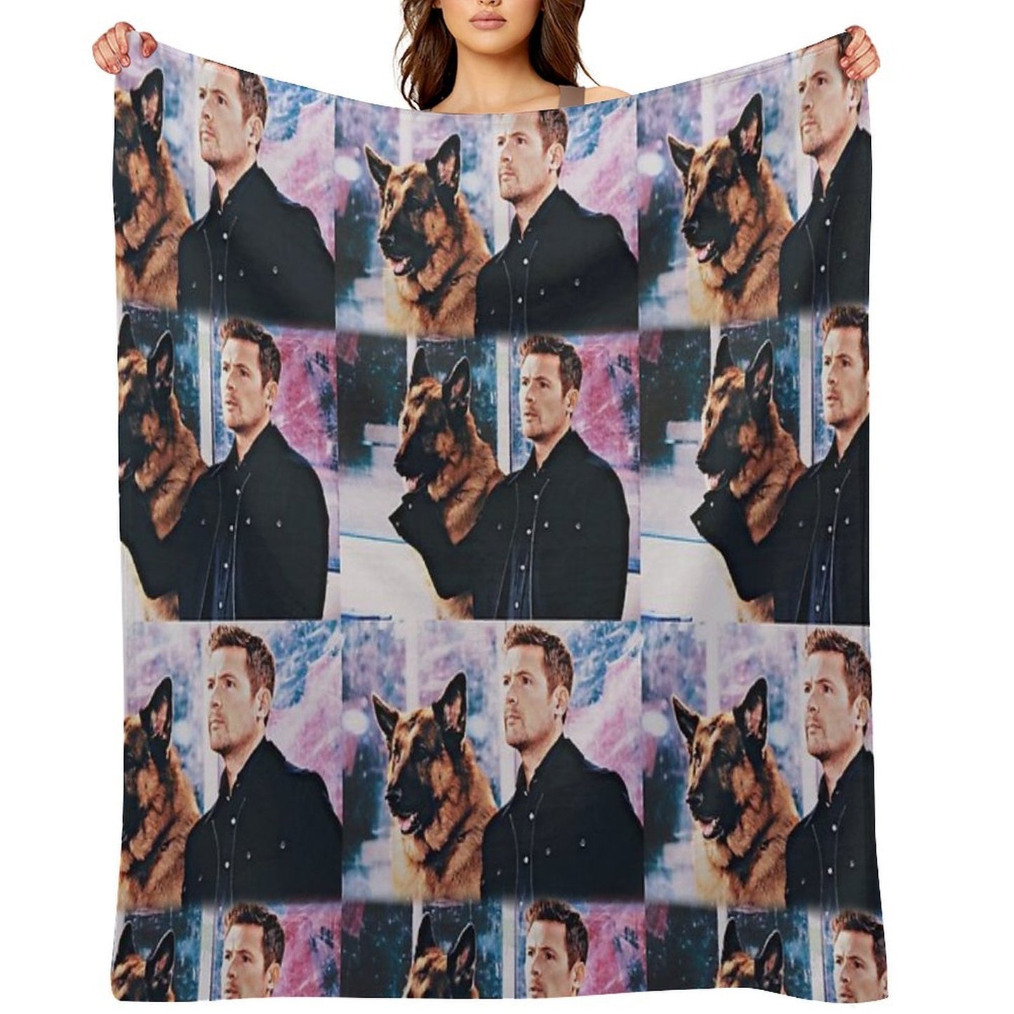 Hudson And Rex Compact Throw Blanket