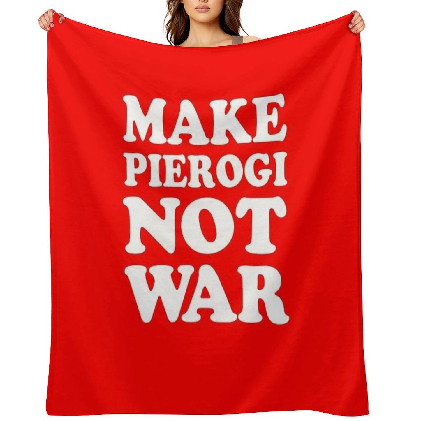Make Pierogi Not War Polish Food Peace All-season Throw Blanket