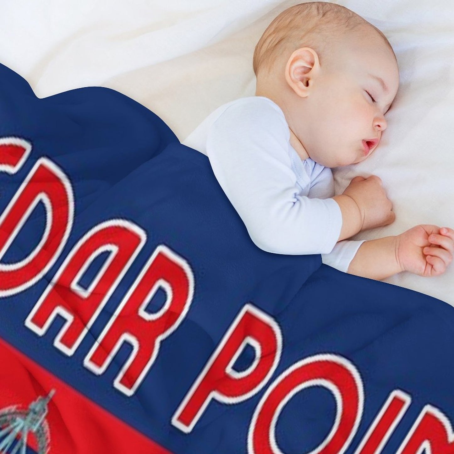 Vintage Cedar Point Easy Care Throw Blanket