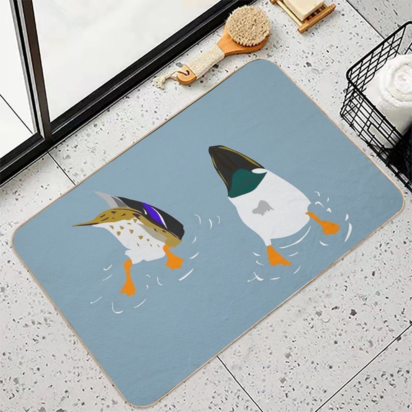 Bottoms Up! Dirt-Trapping Bath Mat