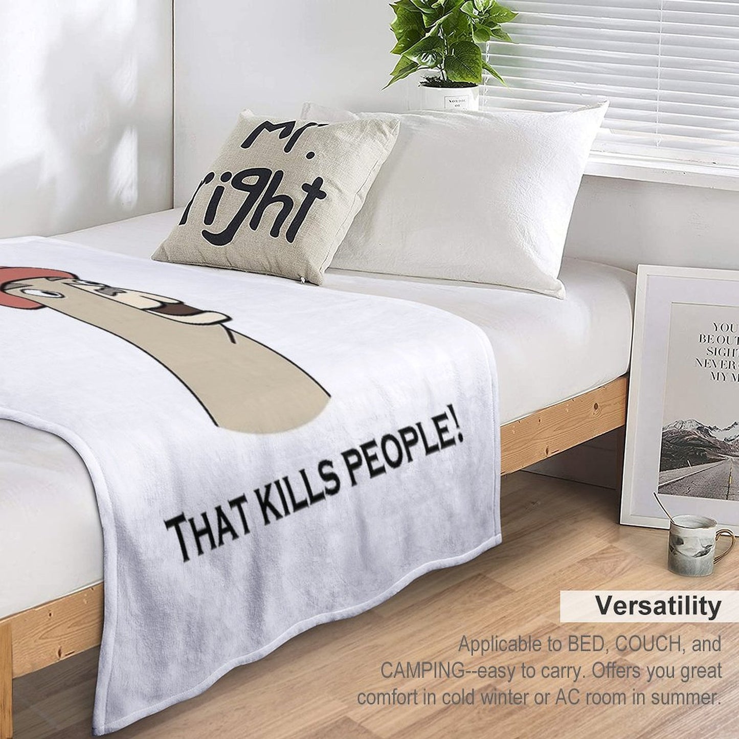 Llamas with Hats - Caaaaaaaaaarl! That Kills People! Compact Throw Blanket