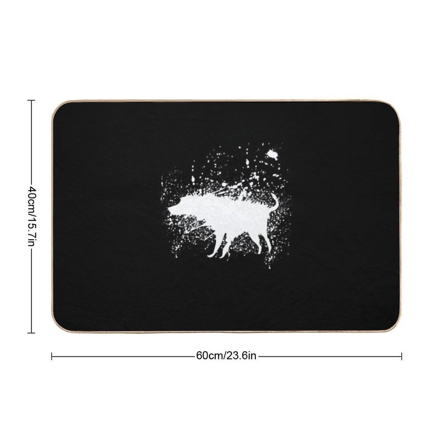Banksy Splash Dog Versatile Bath Mat