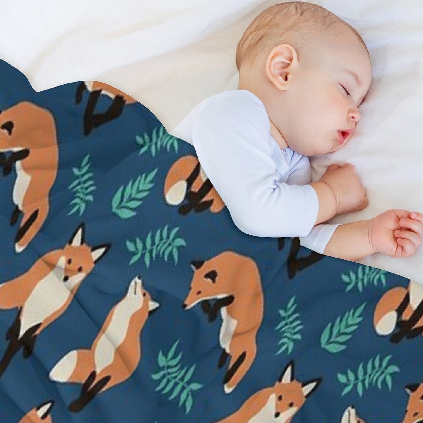 Fox Style Plush Throw Blanket