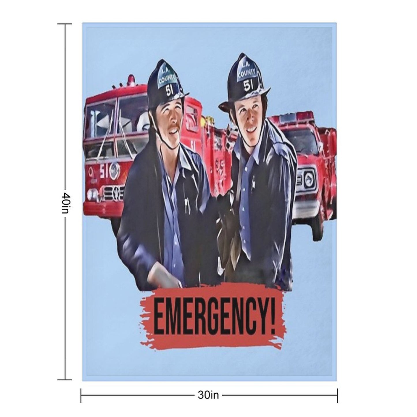Emergency Paramedics Easy Care Throw Blanket