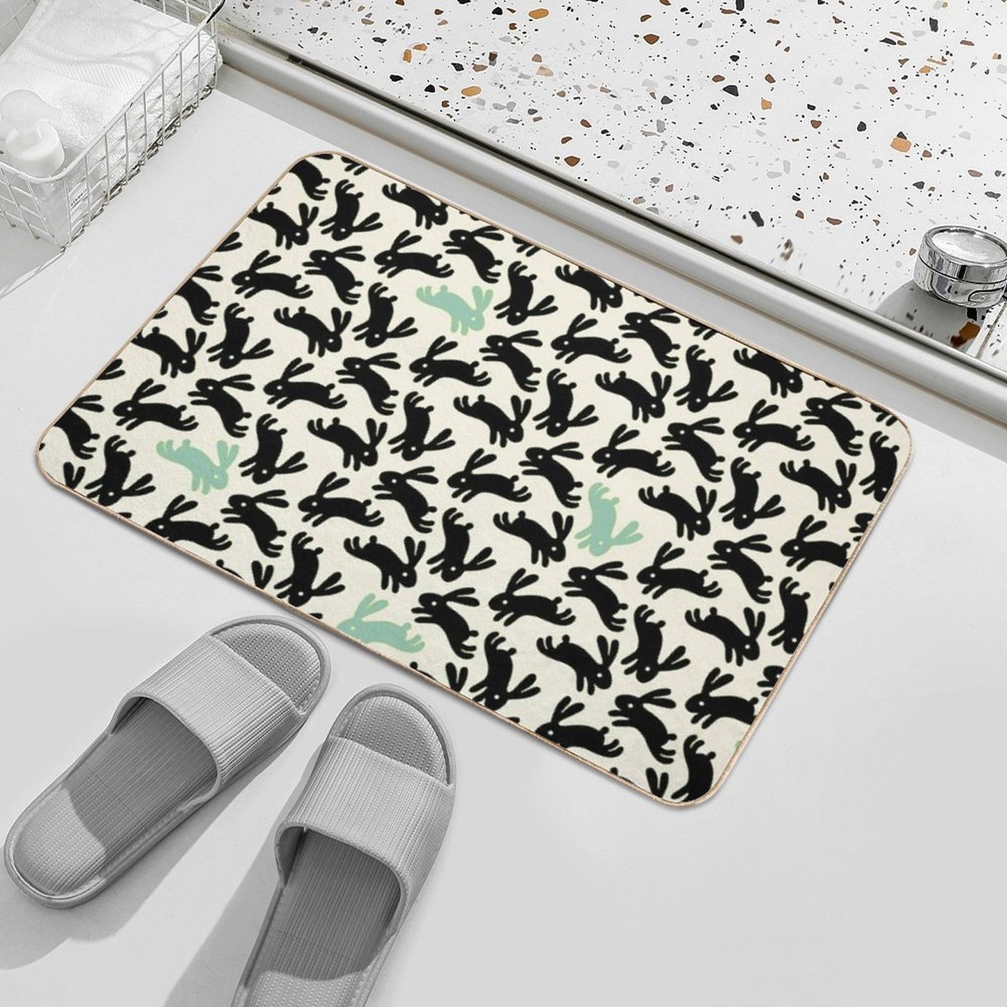 Bunny Honey Fade-Resistant Bath Mat