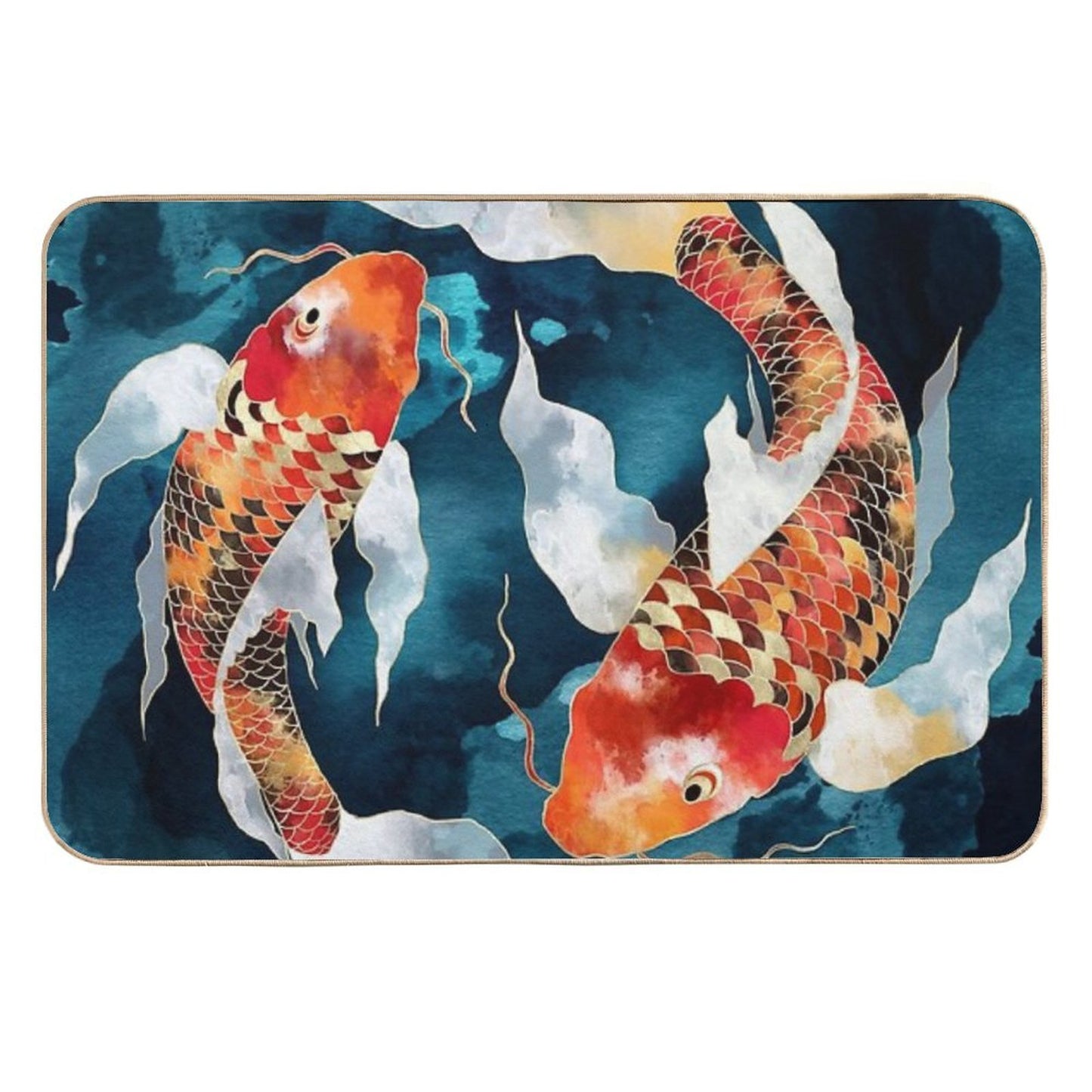 Metallic Koi Eco-Friendly Bath Mat