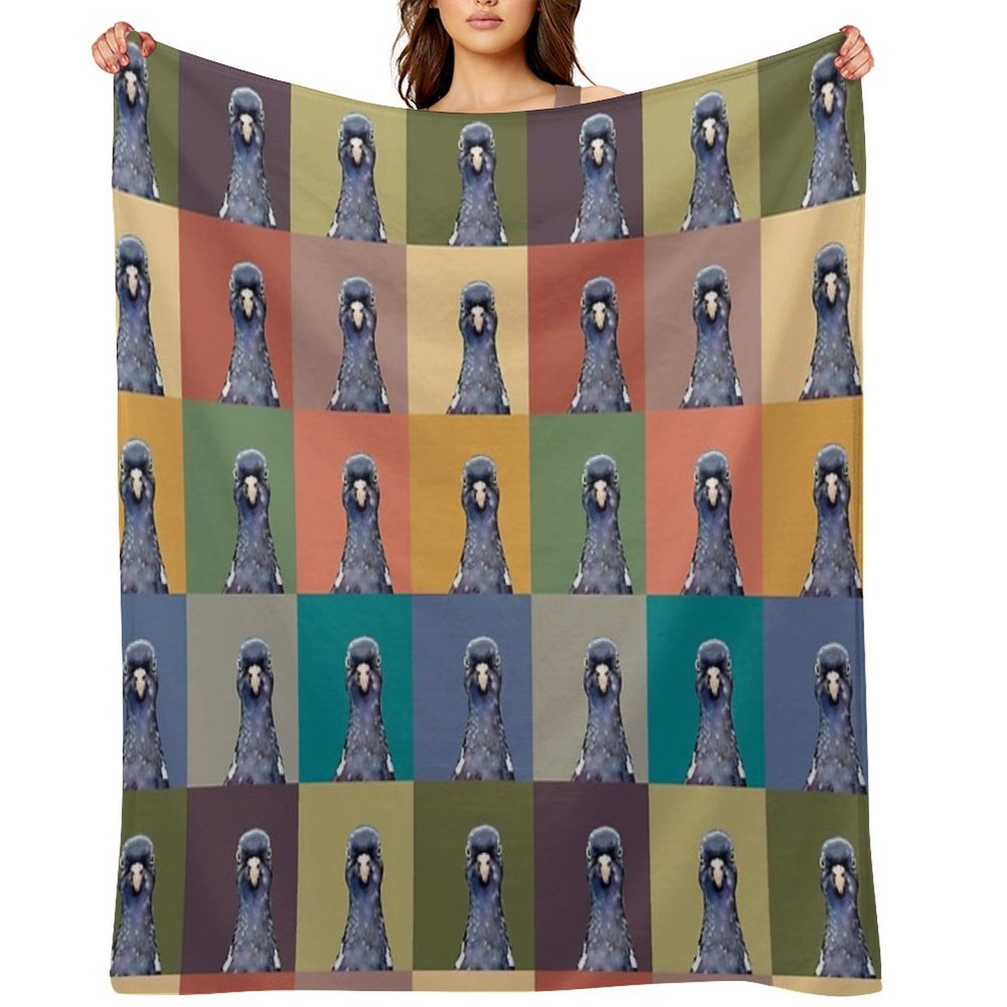 Pop Art Perry Pigeon All-season Throw Blanket