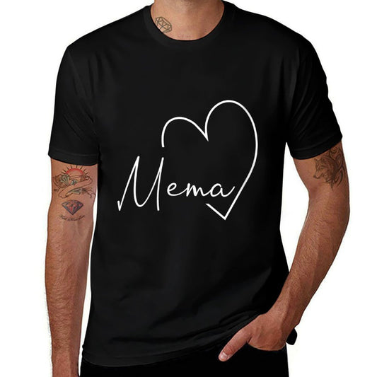 Womens Womens Mema Gift Grandma Christmas Mother's Day  Stretchy T-Shirt