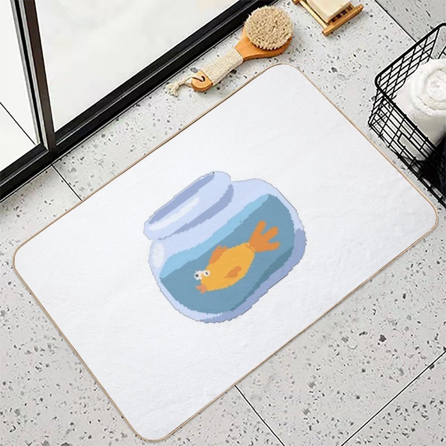 The Planet Life Goldfish High-Traffic Bath Mat