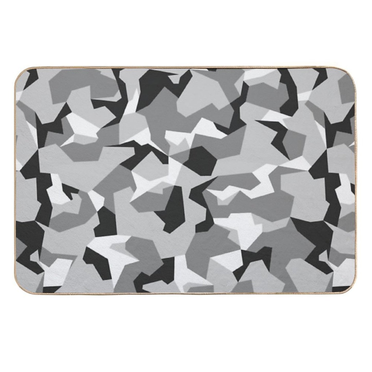M90 Splinter Camouflage Pattern Easy Maintenance Bath Mat