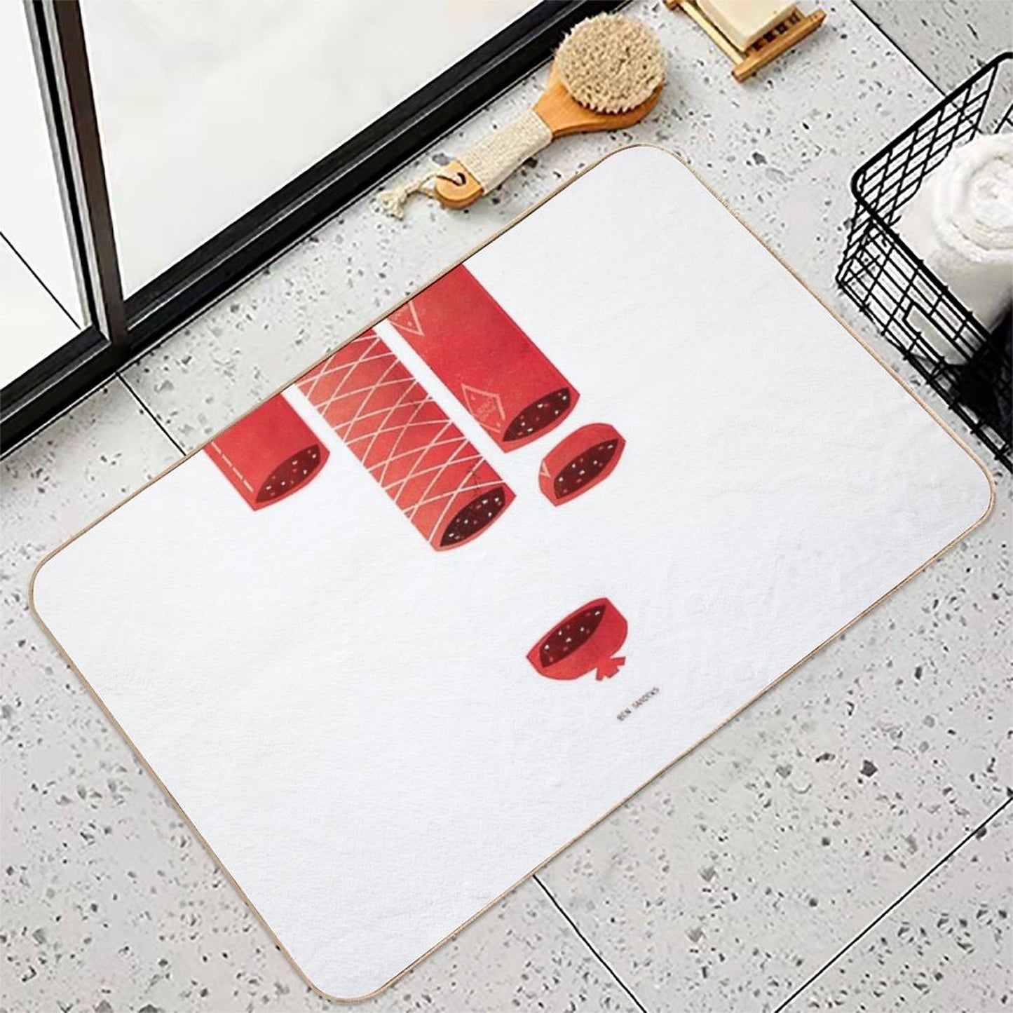 Salami Rapid-Drying Bath Mat