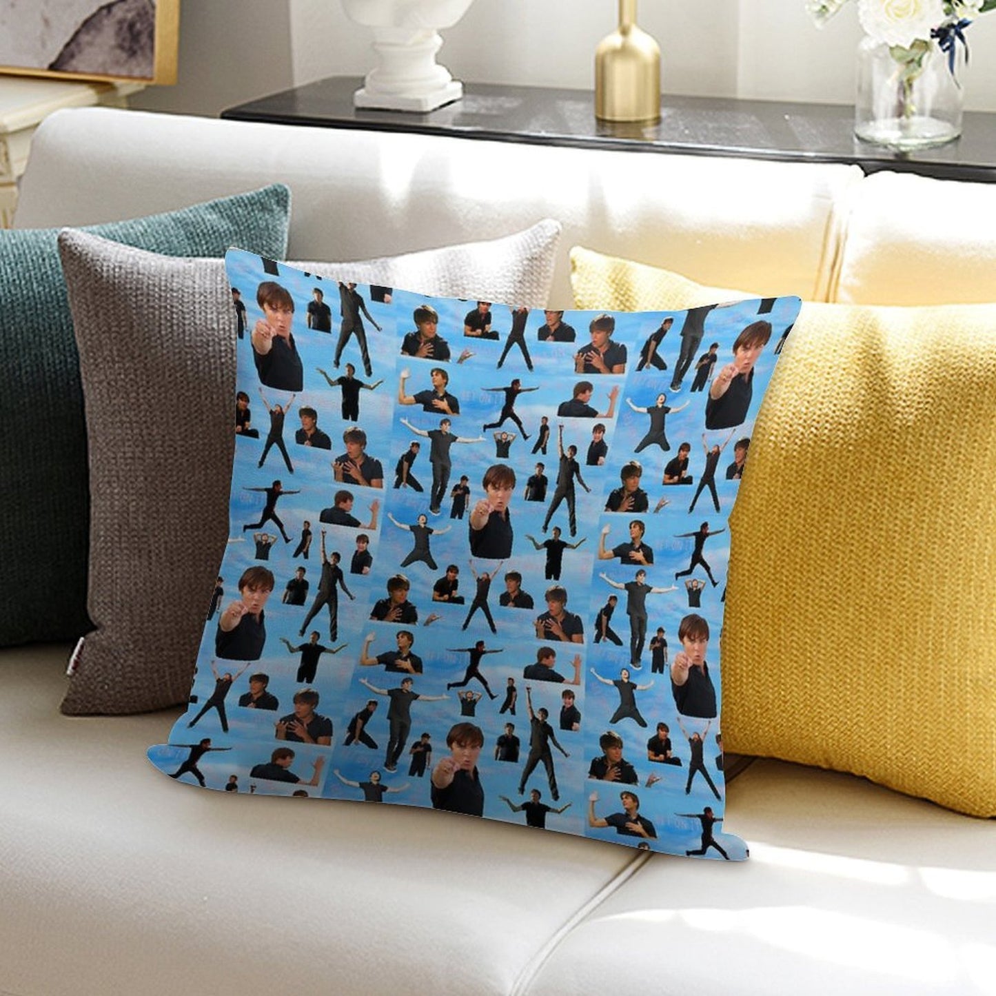 Zac Efron Troy Bolton Bet On It  High School Musical Soft Anti-Pilling Throw Pillow