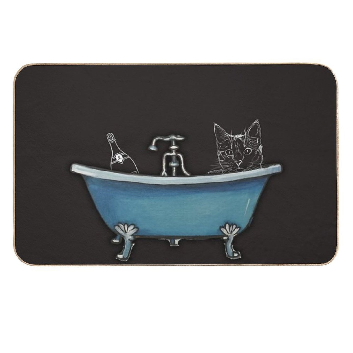 Cat Take A Bath Toxin-Free Bath Mat