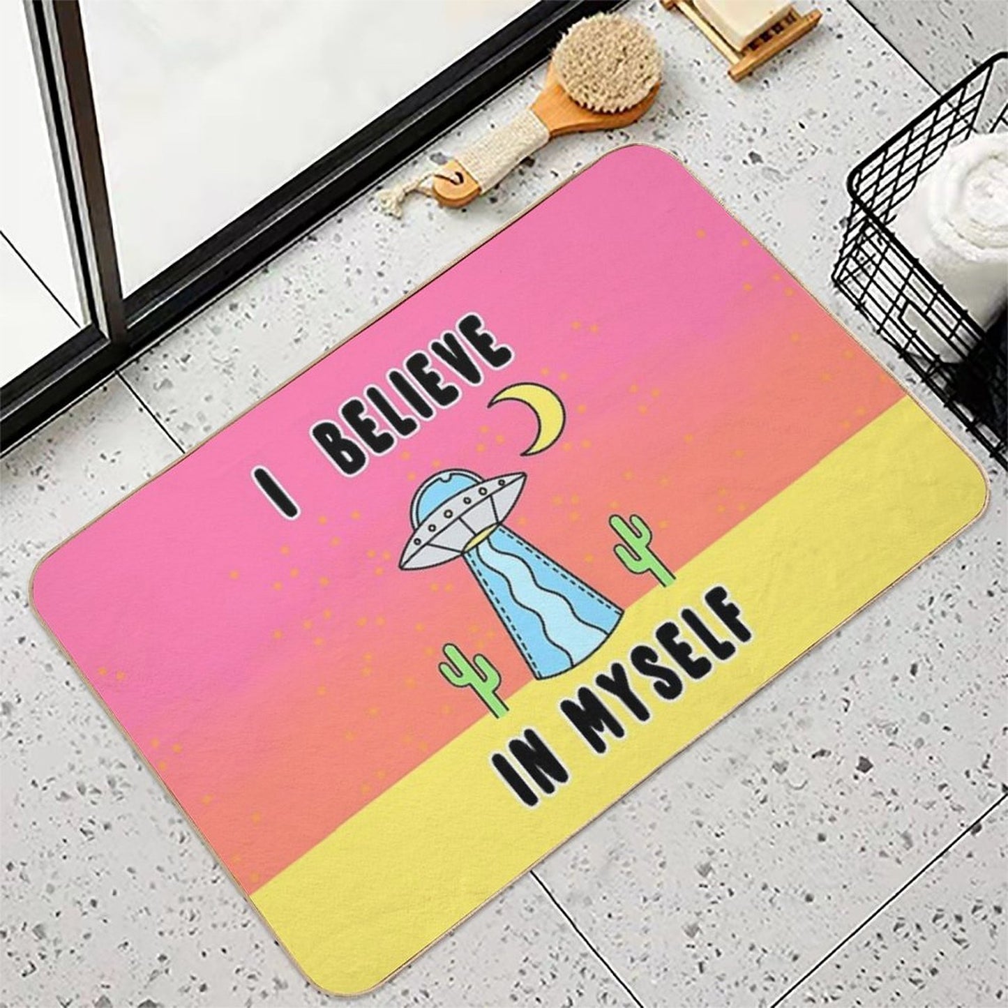 I Believe In Myself - The Peach Fuzz Multi-Purpose Bath Mat
