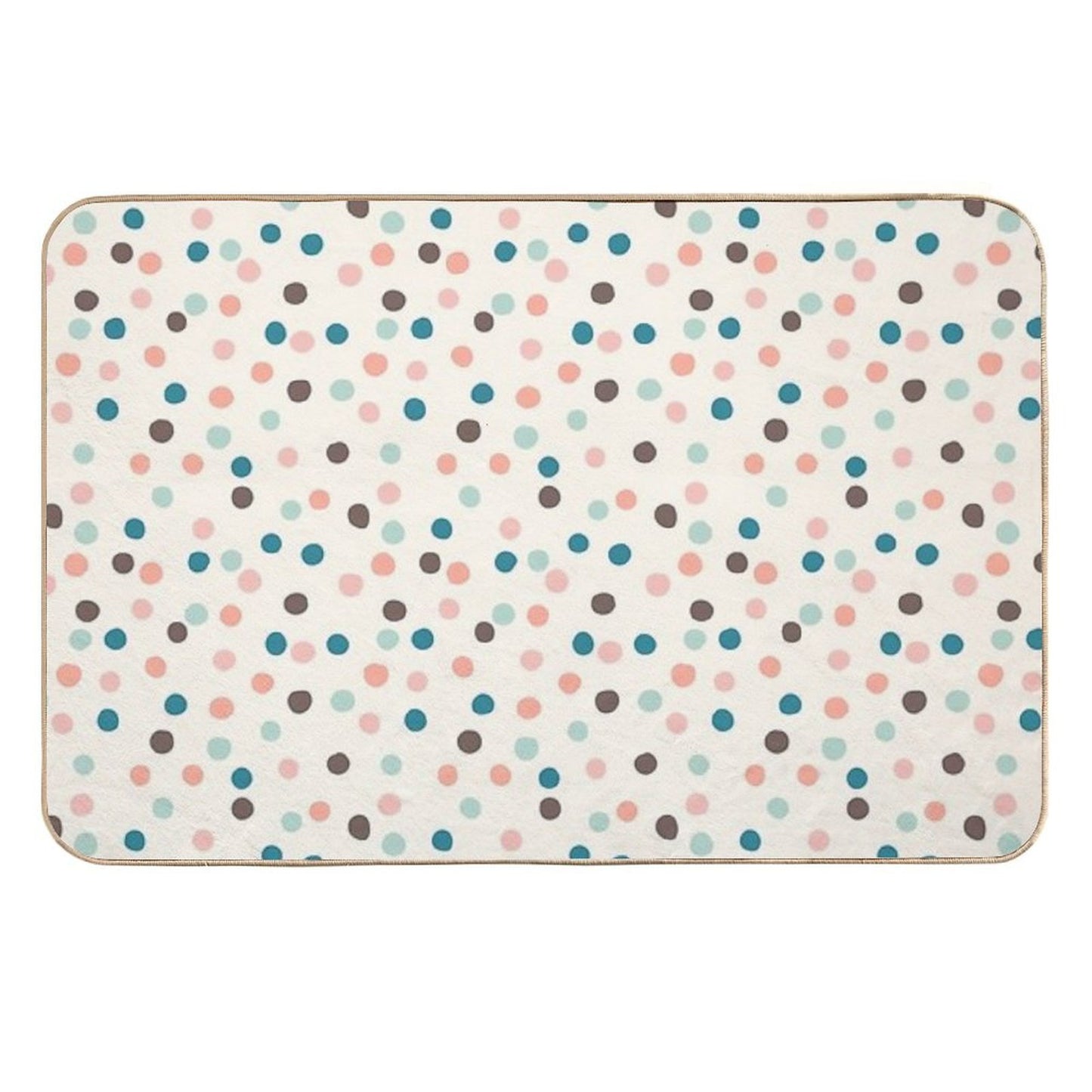 Pretty Confetti Polka Dot Pattern Odorless Bath Mat
