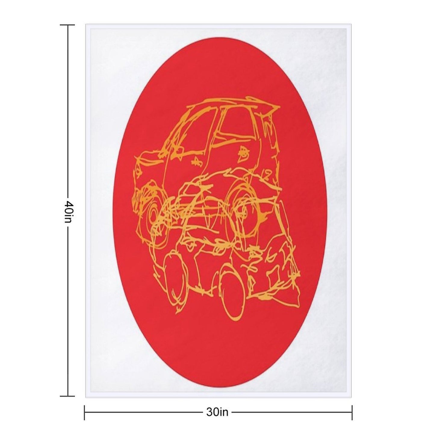 Clark Car Scratch Quick-dry Throw Blanket